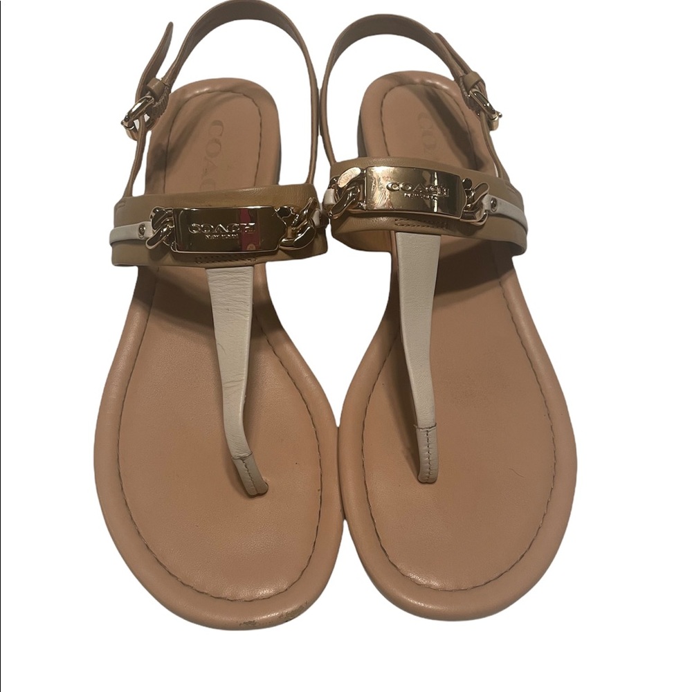 Coach thong sandals size 7
